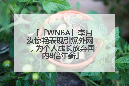 「WNBA」李月汝惊艳表现引爆外网，为个人成长放弃国内8倍年薪