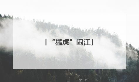 “猛虎”闹江