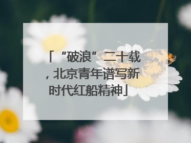 “破浪”二十载，北京青年谱写新时代红船精神