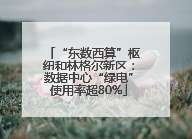 “东数西算”枢纽和林格尔新区：数据中心“绿电”使用率超80%