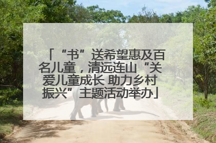 “书”送希望惠及百名儿童，清远连山“关爱儿童成长 助力乡村振兴”主题活动举办