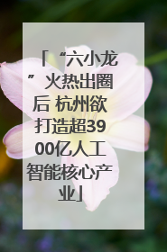 “六小龙”火热出圈后 杭州欲打造超3900亿人工智能核心产业
