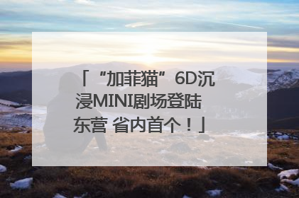 “加菲猫”6D沉浸MINI剧场登陆东营 省内首个！