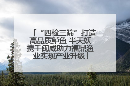 “四检三筛”打造高品质鲈鱼 半天妖携手闽威助力福鼎渔业实现产业升级