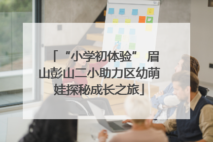 “小学初体验” 眉山彭山二小助力区幼萌娃探秘成长之旅