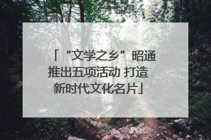 “文学之乡”昭通推出五项活动 打造新时代文化名片