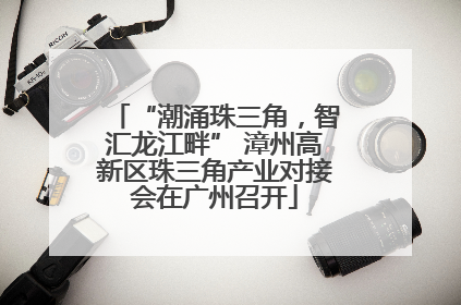 “潮涌珠三角，智汇龙江畔” 漳州高新区珠三角产业对接会在广州召开