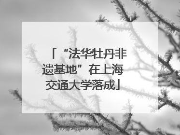 “法华牡丹非遗基地”在上海交通大学落成