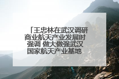 王忠林在武汉调研商业航天产业发展时强调 做大做强武汉国家航天产业基地 打造具有全国影响力的“中国星谷”
