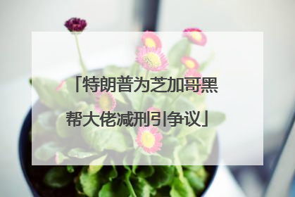 特朗普为芝加哥黑帮大佬减刑引争议