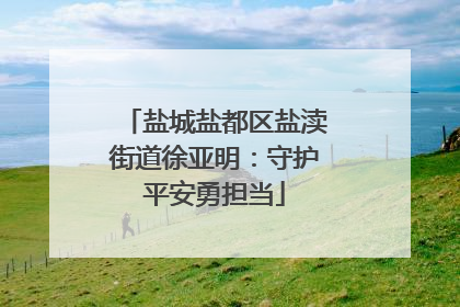 盐城盐都区盐渎街道徐亚明：守护平安勇担当