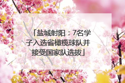 盐城射阳：7名学子入选省橄榄球队并接受国家队选拔