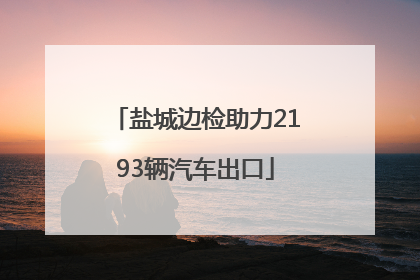 盐城边检助力2193辆汽车出口