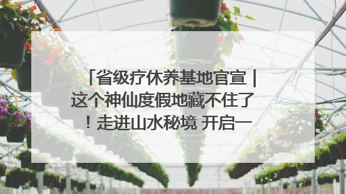 省级疗休养基地官宣｜这个神仙度假地藏不住了！走进山水秘境 开启一场野奢度假之旅！