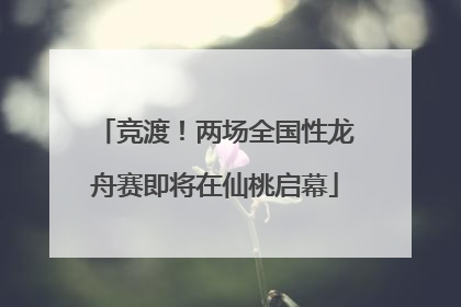竞渡！两场全国性龙舟赛即将在仙桃启幕
