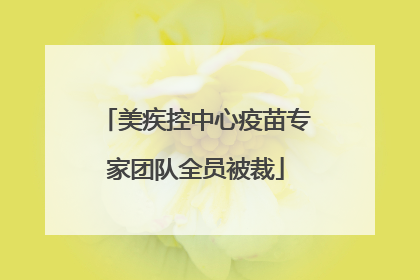 美疾控中心疫苗专家团队全员被裁
