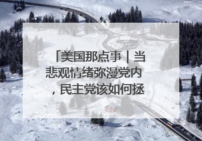 美国那点事｜当悲观情绪弥漫党内，民主党该如何拯救自己？