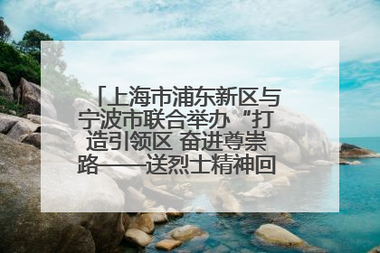 上海市浦东新区与宁波市联合举办“打造引领区 奋进尊崇路——送烈士精神回家乡”主题活动