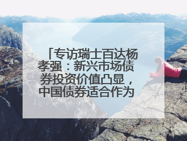专访瑞士百达杨孝强：新兴市场债券投资价值凸显，中国债券适合作为“稳定器”