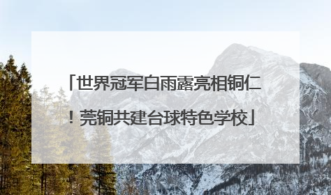 世界冠军白雨露亮相铜仁！莞铜共建台球特色学校