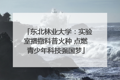 东北林业大学：实验室播撒科普火种 点燃青少年科技强国梦