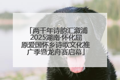 两千年诗韵汇溆浦 2025湖南·怀化屈原爱国怀乡诗歌文化推广季暨龙舟赛启幕
