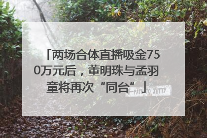 两场合体直播吸金750万元后，董明珠与孟羽童将再次“同台”