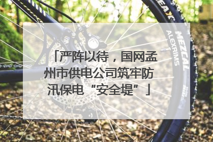 严阵以待，国网孟州市供电公司筑牢防汛保电“安全堤”