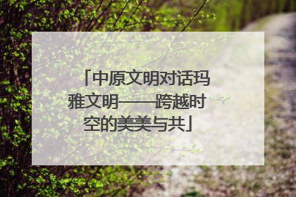 中原文明对话玛雅文明——跨越时空的美美与共