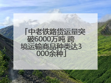 中老铁路货运量突破6000万吨 跨境运输商品种类达3000余种