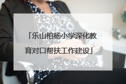 乐山柏杨小学深化教育对口帮扶工作建设