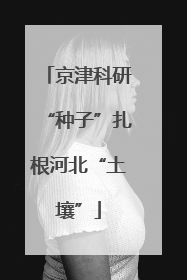 京津科研“种子”扎根河北“土壤”
