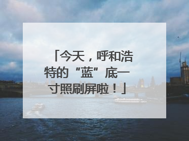 今天，呼和浩特的“蓝”底一寸照刷屏啦！