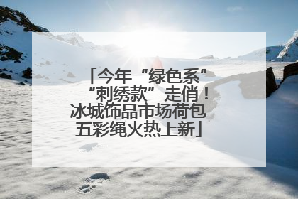 今年“绿色系”“刺绣款”走俏！冰城饰品市场荷包五彩绳火热上新
