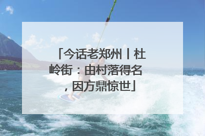 今话老郑州丨杜岭街：由村落得名，因方鼎惊世