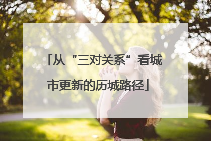 从“三对关系”看城市更新的历城路径