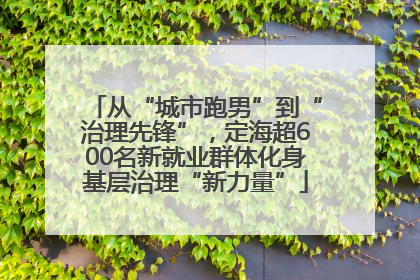 从“城市跑男”到“治理先锋”，定海超600名新就业群体化身基层治理“新力量”