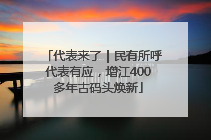 代表来了｜民有所呼代表有应，增江400多年古码头焕新