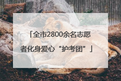 全市2800余名志愿者化身爱心“护考团”
