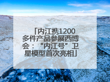 内江携1200多件产品参展西博会：“内江号”卫星模型首次亮相