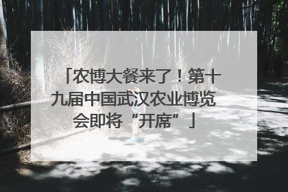 农博大餐来了！第十九届中国武汉农业博览会即将“开席”
