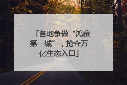 各地争做“鸿蒙第一城”，抢夺万亿生态入口