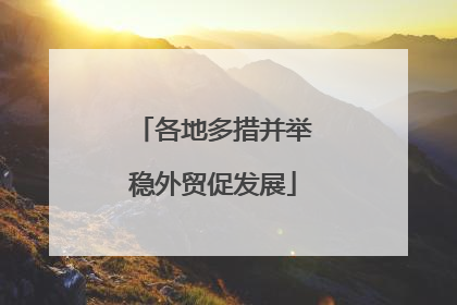 各地多措并举稳外贸促发展