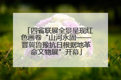 四省联展全景呈现红色画卷“山河永固——晋冀鲁豫抗日根据地革命文物展”开幕