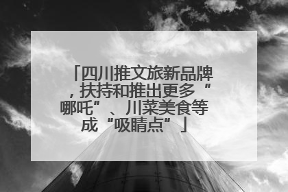 四川推文旅新品牌，扶持和推出更多“哪吒”、川菜美食等成“吸睛点”