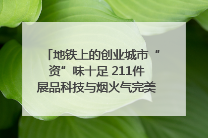 地铁上的创业城市“资”味十足 211件展品科技与烟火气完美融合｜西博视界