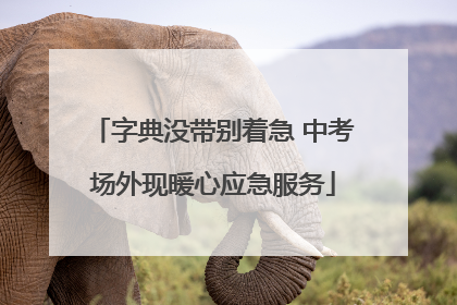 字典没带别着急 中考场外现暖心应急服务