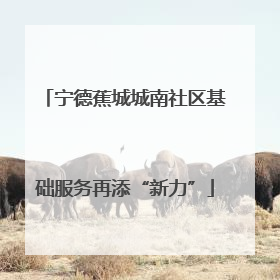 宁德蕉城城南社区基础服务再添“新力”