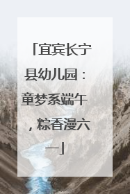 宜宾长宁县幼儿园：童梦系端午，粽香漫六一