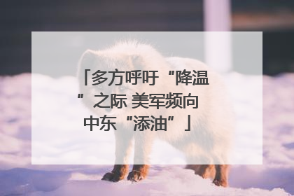多方呼吁“降温”之际 美军频向中东“添油”